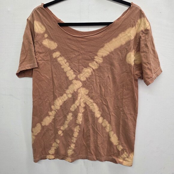 Sublime Shirt Large Brown Tie Dye Sun Logo Music Off Shoulder Short Sleeve - Picture 3 of 6